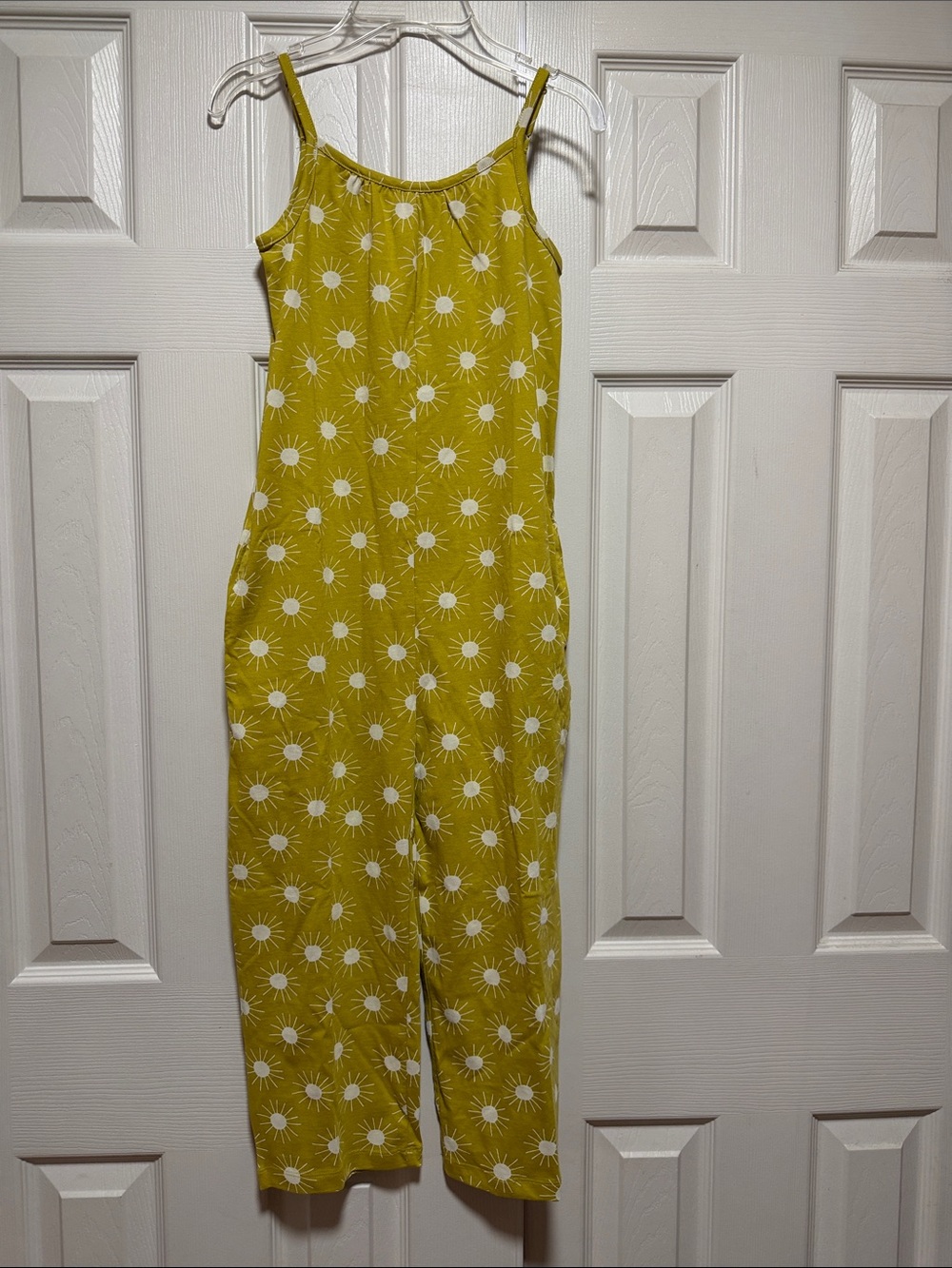 💗NEW Hanna Andersson Sleeveless Romper with Pockets - Girls Size 8
